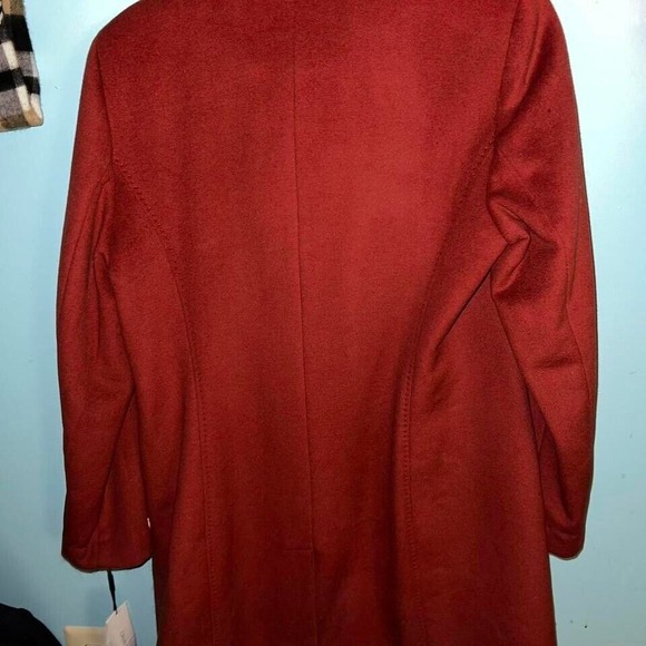 Calvin Klein Winter Long Coat - Orange‎ - Size 8 - Picture 2 of 4